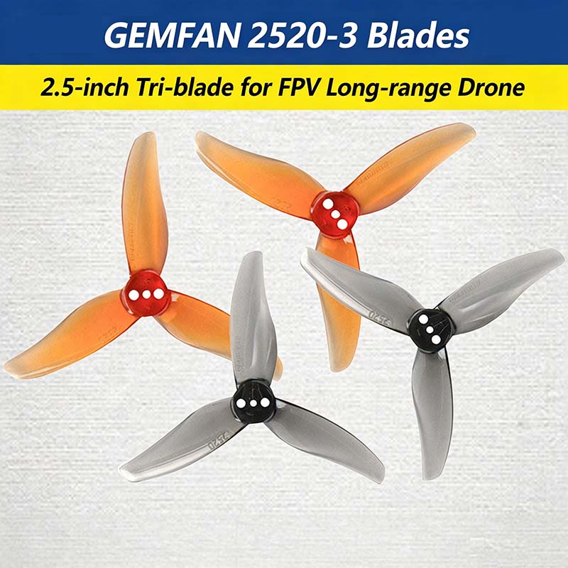 Hélice Gemfan Hurricane 2520-3 - Fpv Drone Propeller avaliação e preço